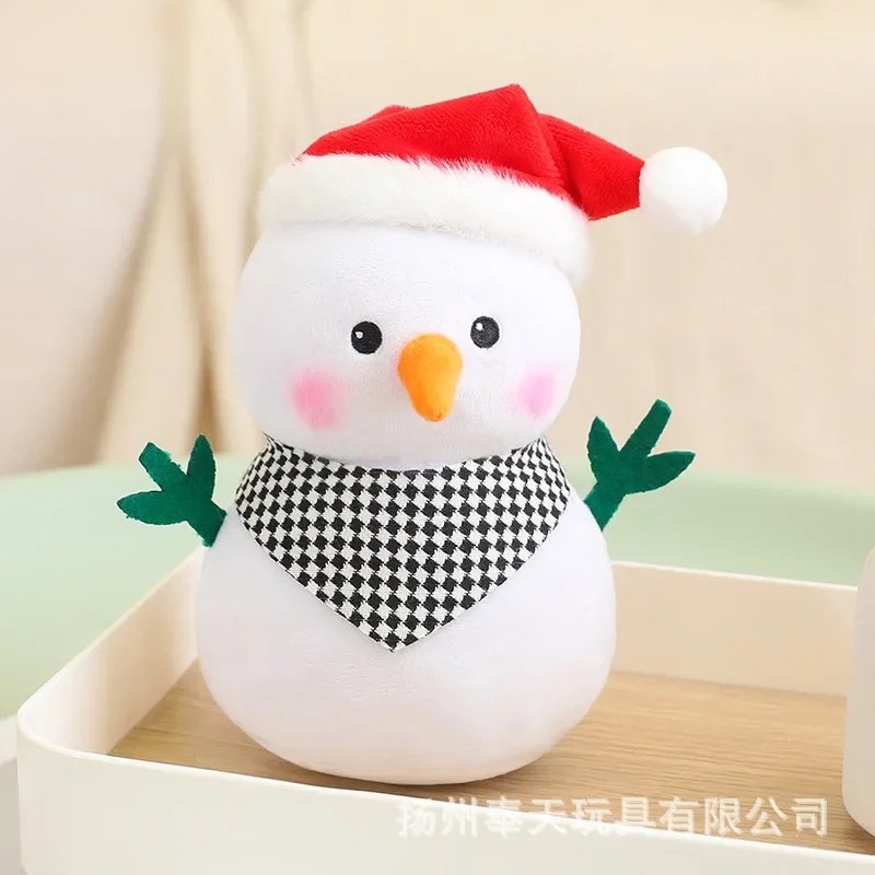 Poupée bonhomme de neige mignonne de Noël pour enfants, jouet en peluche, canapé, décoration de la maison, fournitures de chambre, cadeau surprise