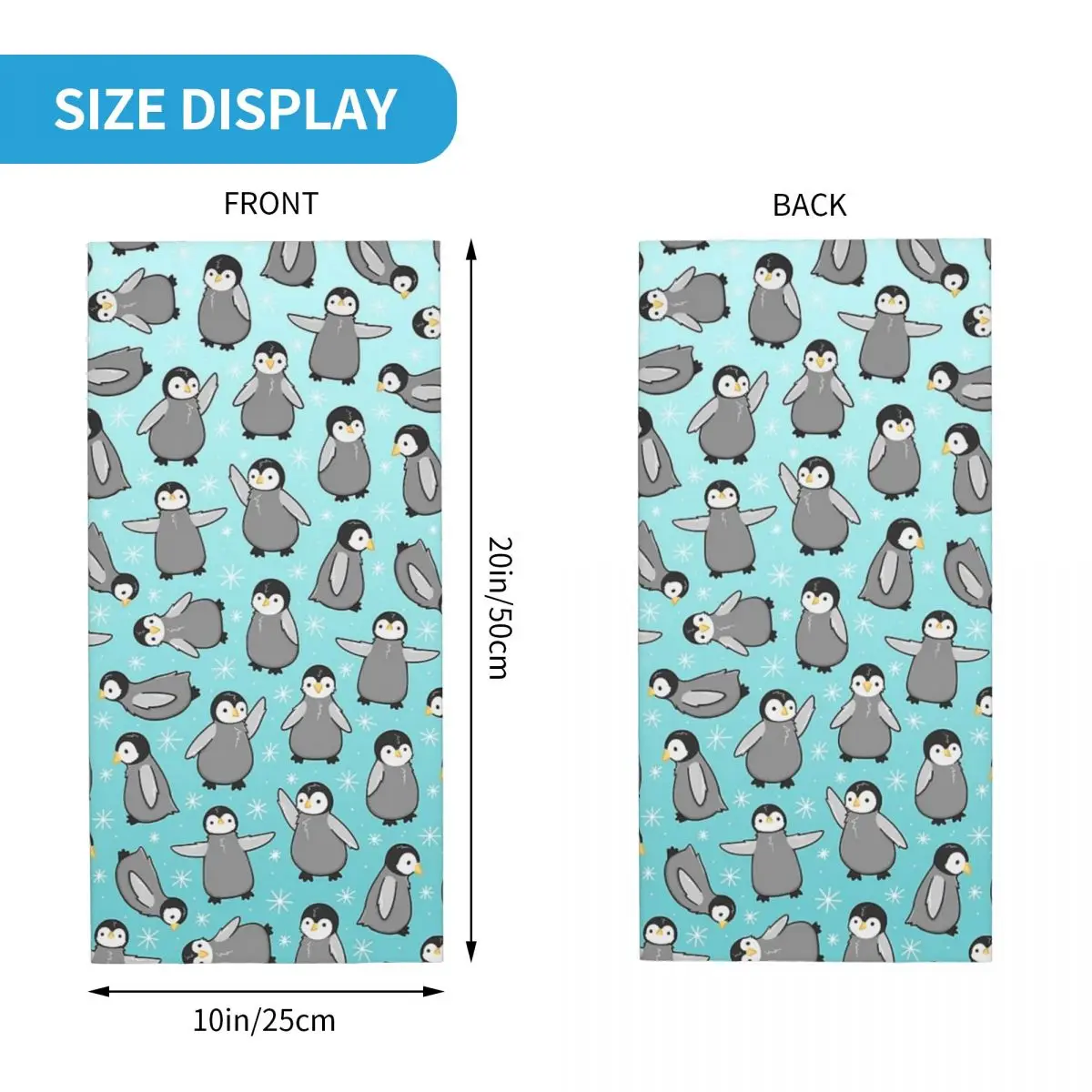 Penguin Chicks Bandana Neck Gaiter Printed Mask Scarf Multifunction Balaclava Riding For Men Women Adult Windproof