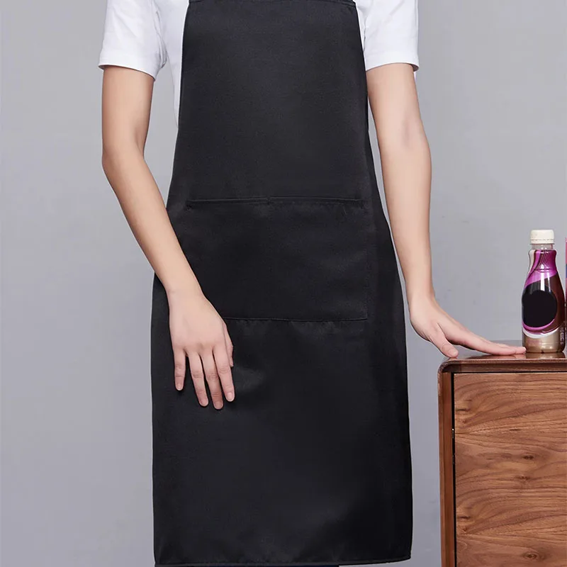 Strap Solid Color Apron Halter Neck Apron Advertising Overalls