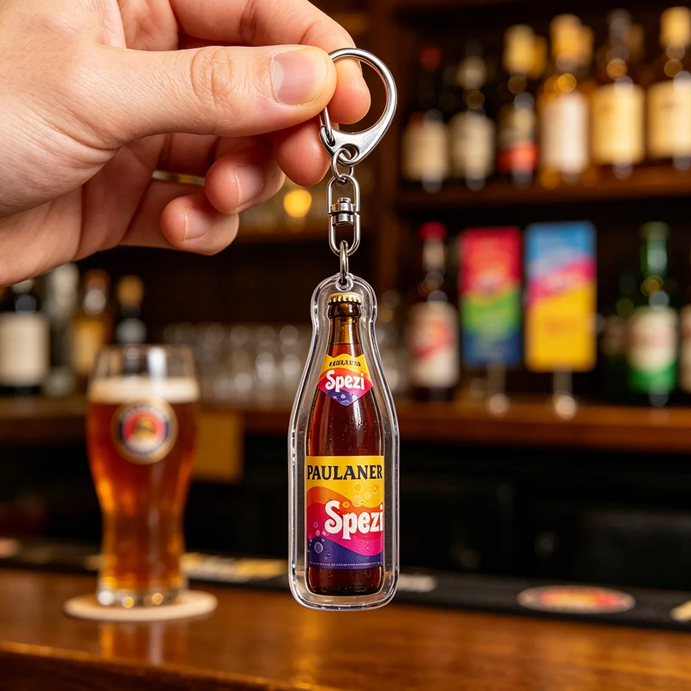 Llaveros Paulaner Munich, Accesorios para Bolsos, Cerveza Alemana Spezi, Llavero de Colección, Joyería, Regalos para Amigos
