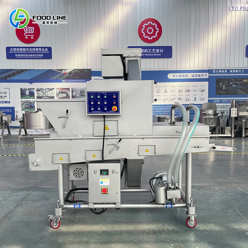 Quality Construction Continuous Batter System Liquid Batter Coating Machine FL Customized