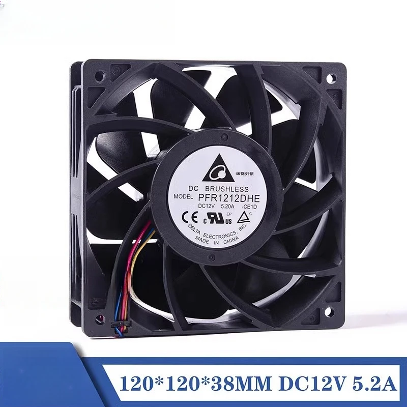 

12038 original PFR1212DHE 5.20A large air volume temperature control ultra-violent cooling fan 12V