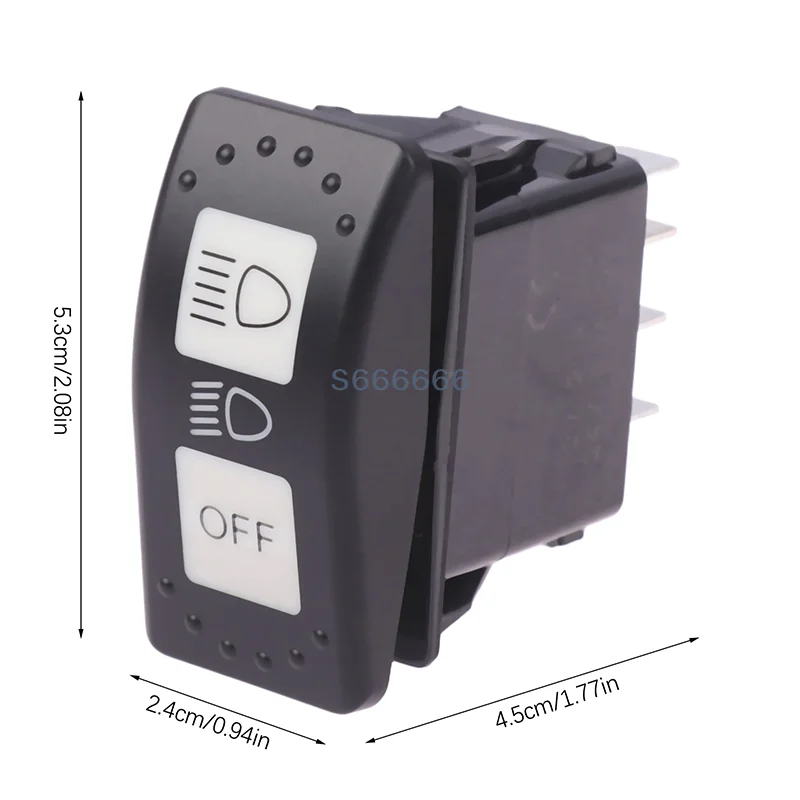 1 Uds. # 710004492 interruptor de luz de faro para Can Am Defender HD10 Max HD10 Maverick X3 Turbo Sport Trail ABS plástico 20 AMP interruptor