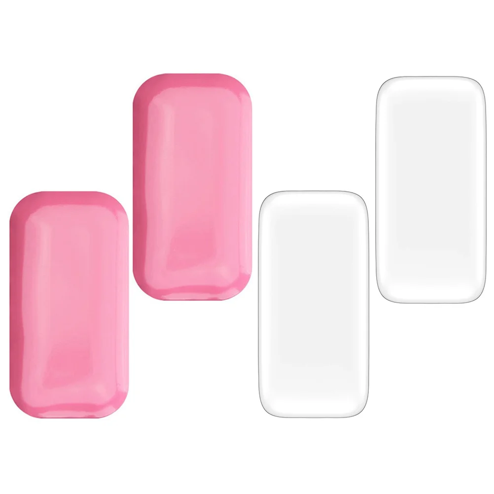 4Pcs Soft Silicone Eyelash Pads Long-Lasting Comfortable False Lash Extension Tool for Salon Spa Makeup Prop Lash Lift Props