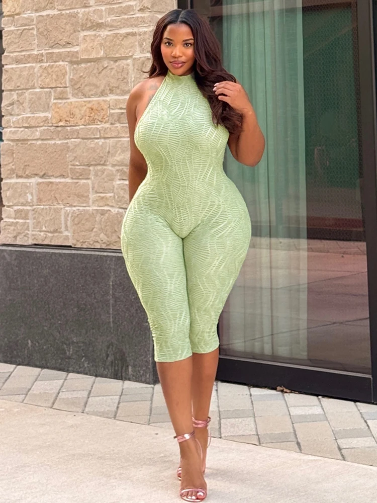 

Женские комбинезоны Nibber с принтом, на бретелях, с бахромой, без рукавов, с открытой спиной, облегающие, в стиле High Street, летние, сексуальные, классические наряды для вечеринок