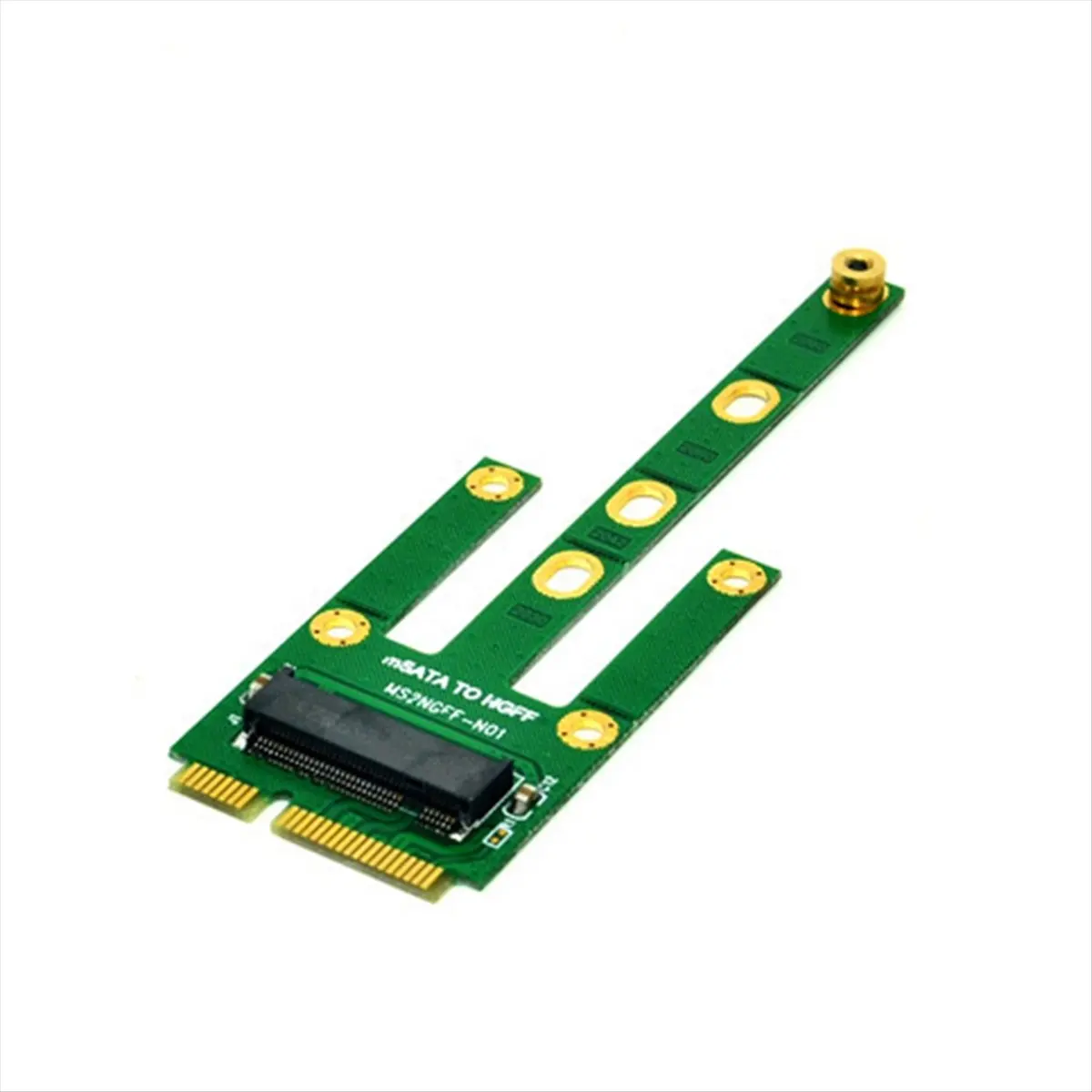 ABAN MSATA to M.2 NGFF Adapter Convert Card 6.0Gb/S NGFF M.2 SATA-Bus SSD B Key to MSATA Male Riser M.2 Adapter for M2 SSD view 4