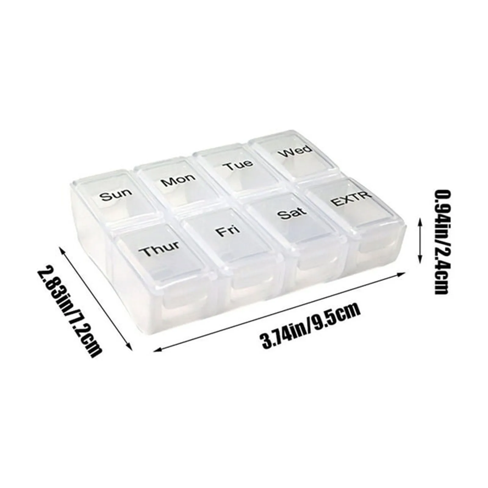 New Weekly 7 Days 8 Grids Premuim Mini Portable Travel Pill Cases Box Container Organizer Storage For Medicine