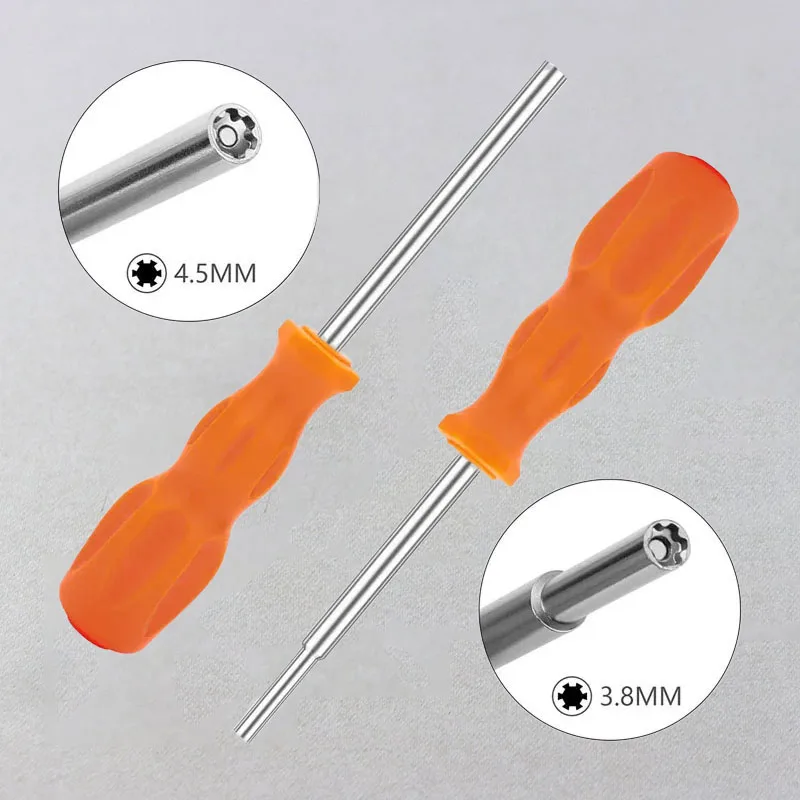 ChengHaoRan 1PCS/2PCS 3.8mm 4.5mm 안전 스크루 드라이버 수리 도구 N64 NES SNES NGC SEGA SFC MD GameBoy 콘솔에 적합