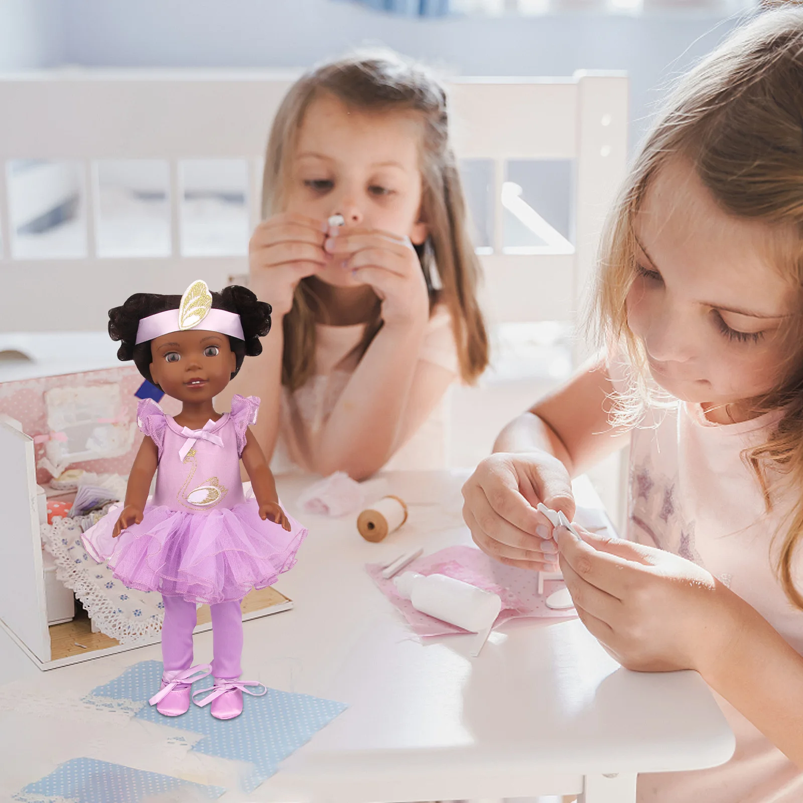 

Ballet Costume Ballerina Outfit Headband Slippers for Clothing Dress with Shoes