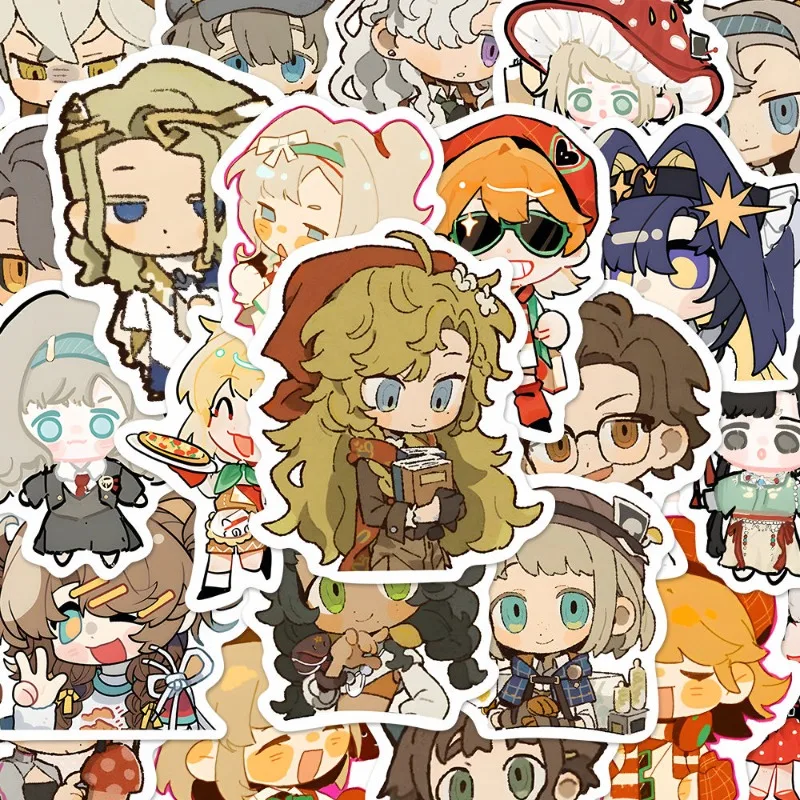 

60 шт., реверс игры: 1999 г., наклейки с граффити, мультяшная версия Q, нарисованный вручную Аватар, Jiu Niangzi Sonetto, украшение для ноутбука, гитары