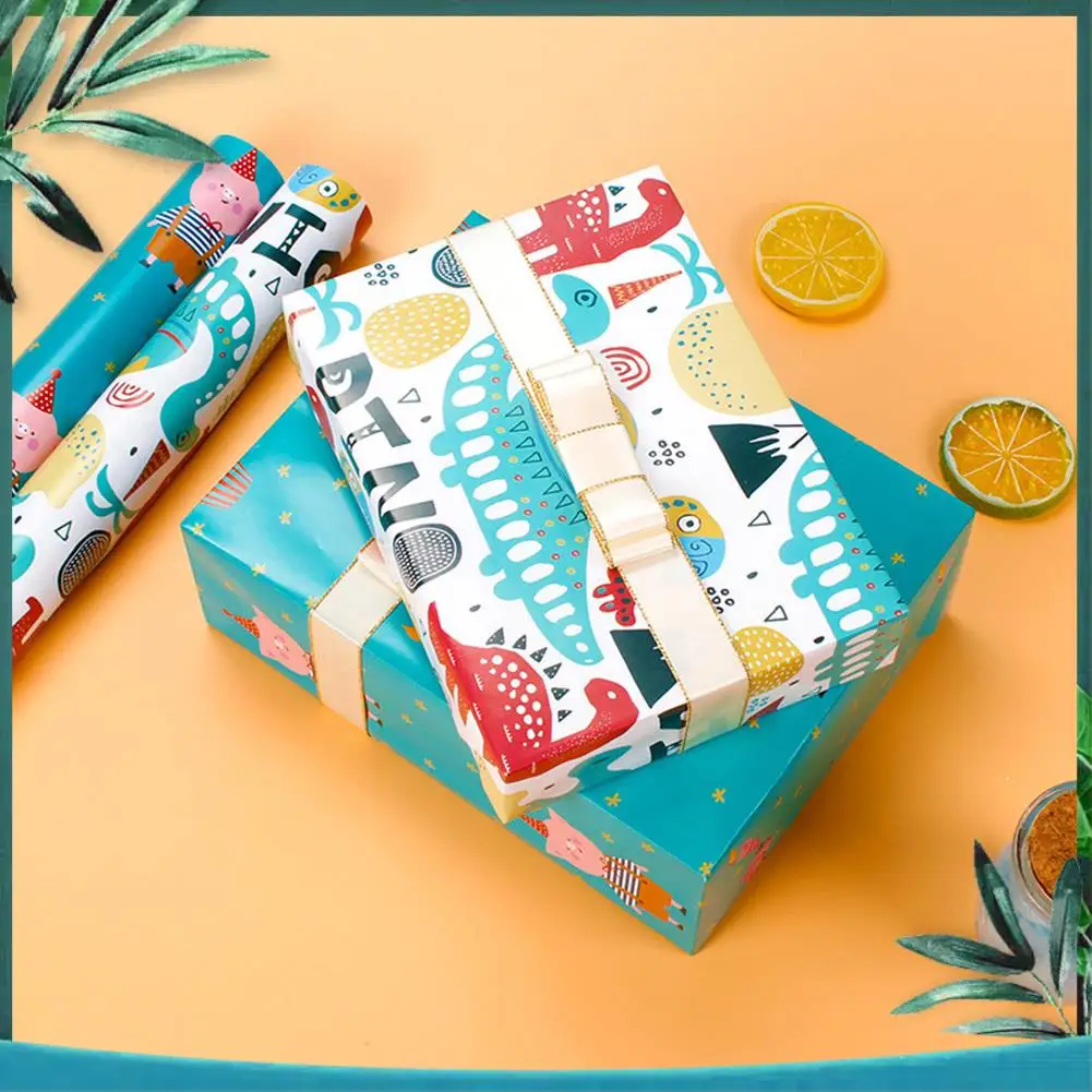 (NEW) 10Pcs Wrapping Paper Sheets For Kids,Birthday Party Wrapping Paper Gift Wrap Papers,Present Gift Wrapping Paper