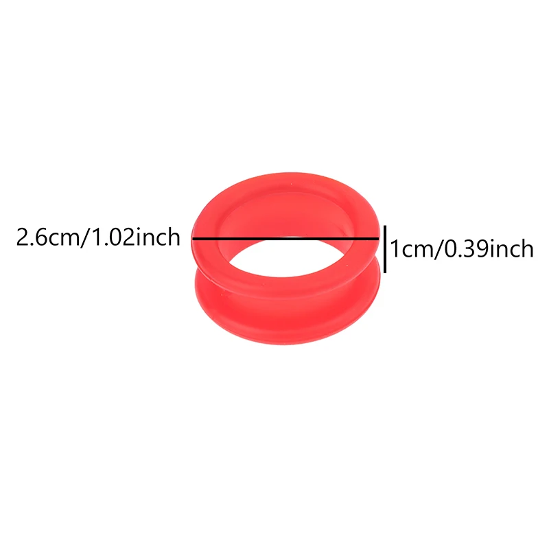 10Pcs Professionelle Barber Haar Schere Schere Finger Ringe Griffe Einsätze Weiche Silikon Ring Für Salon Barbers