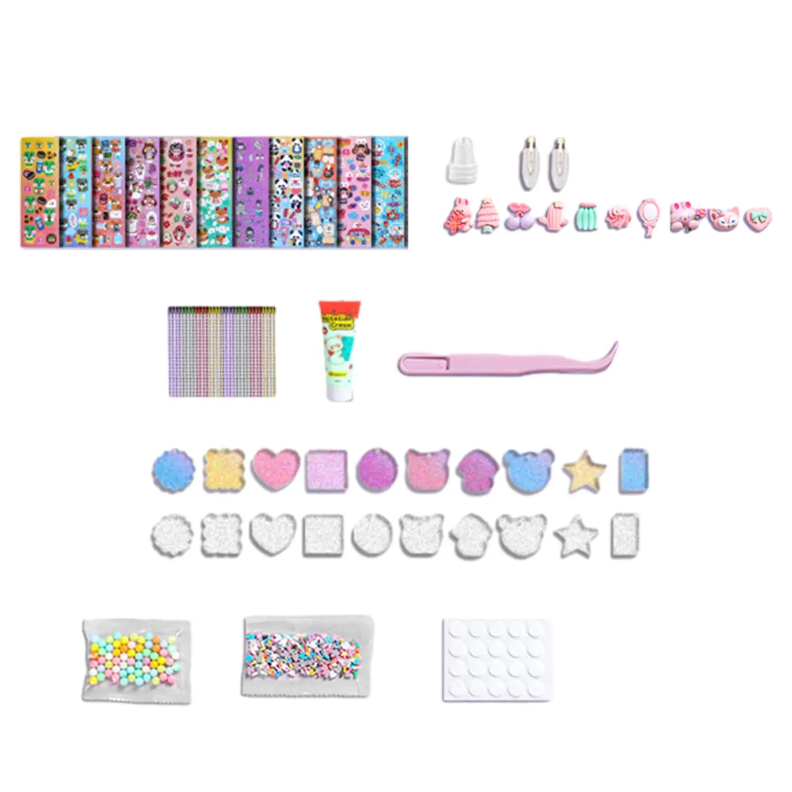 3D Stickers Art Making Kits Make Your Own Keychains for Ages 4 5 6 7 8 9