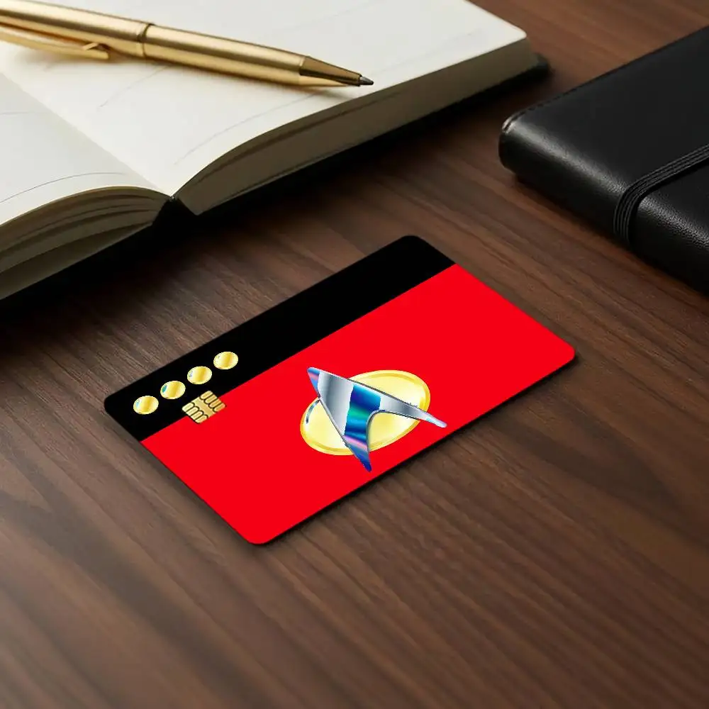 TV Star T-Trek Laser Card Stickers For ID Cards Transit With Daily Commute School library Door Bank view 3