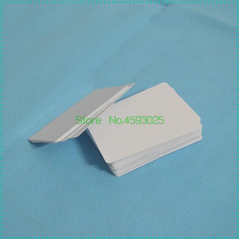 

100pcs 0.44mm Thickness Glossy Finish White Blank Double Sides Inkjet Printable PVC Card Printing by Epson L805/L801/L800 60pcs/