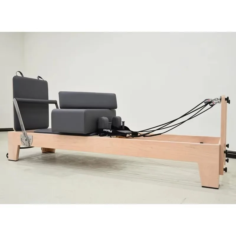 YTYIN Durable Maple Wood Reformer Pilates Premium Full Rail System Pilates Machine Equipment Core Bed