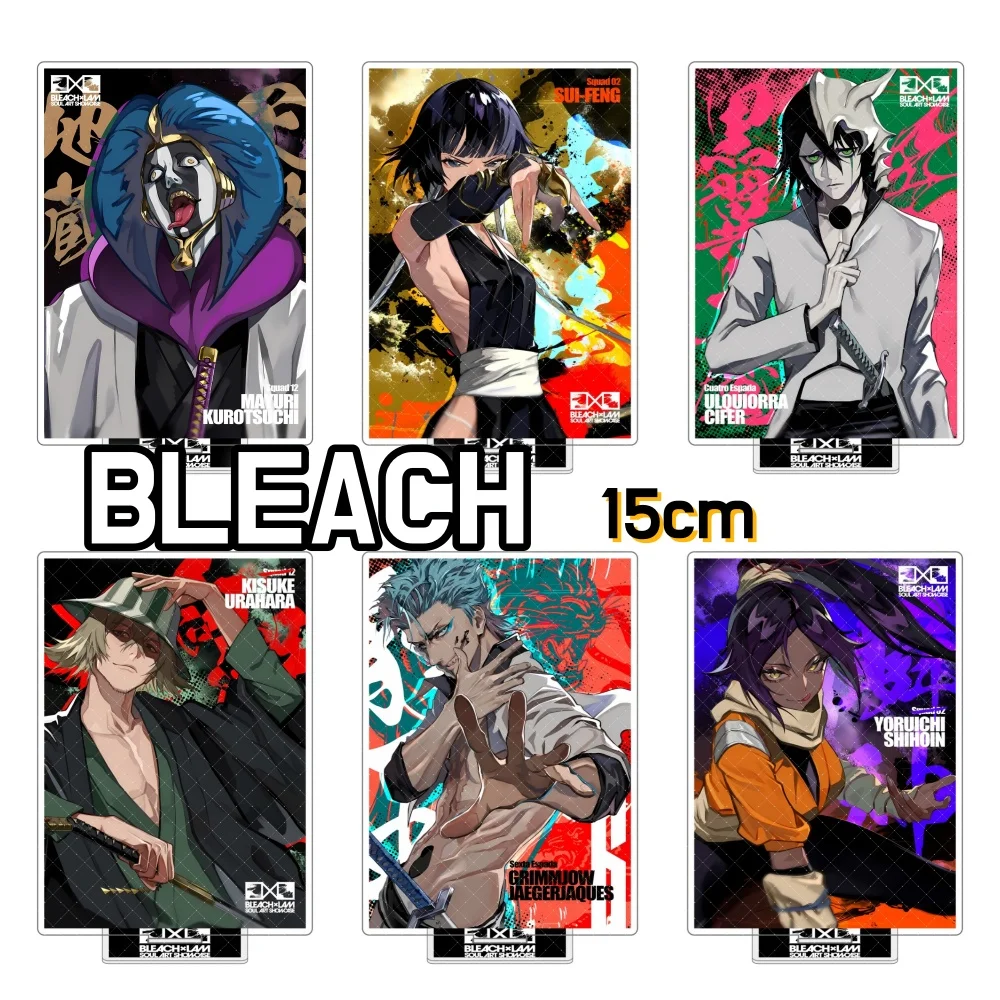 BLEACH×LAM -SOUL ART SHOWCASE Kurosaki Ichigo Ishida Uryuu Figurine en acrylique de 15 cm Modèle debout Tetsuya Cadeau pour les fans Porte-clés