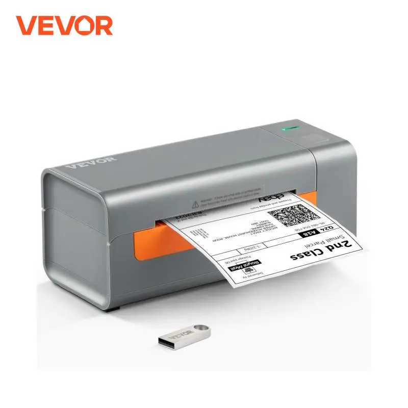 VEVOR Thermal Label Printer 4X6 Shipping Label Printer with Automatic Label Recognition Compatible Support Windows/MacOS/Linux