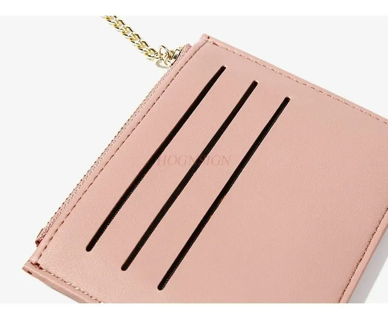 

1 шт., студенческий кошелек, ультратонкая сумка для банковских карт, модный брелок с несколькими слотами, зажим для карт