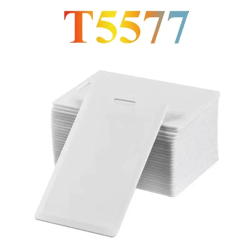 1/2/3/4/5PCS T5577 Blank Card RFID Chip 125Khz Smart Card ID Blank Tag Clamshell Proximity Token Writable Rewritable Writable