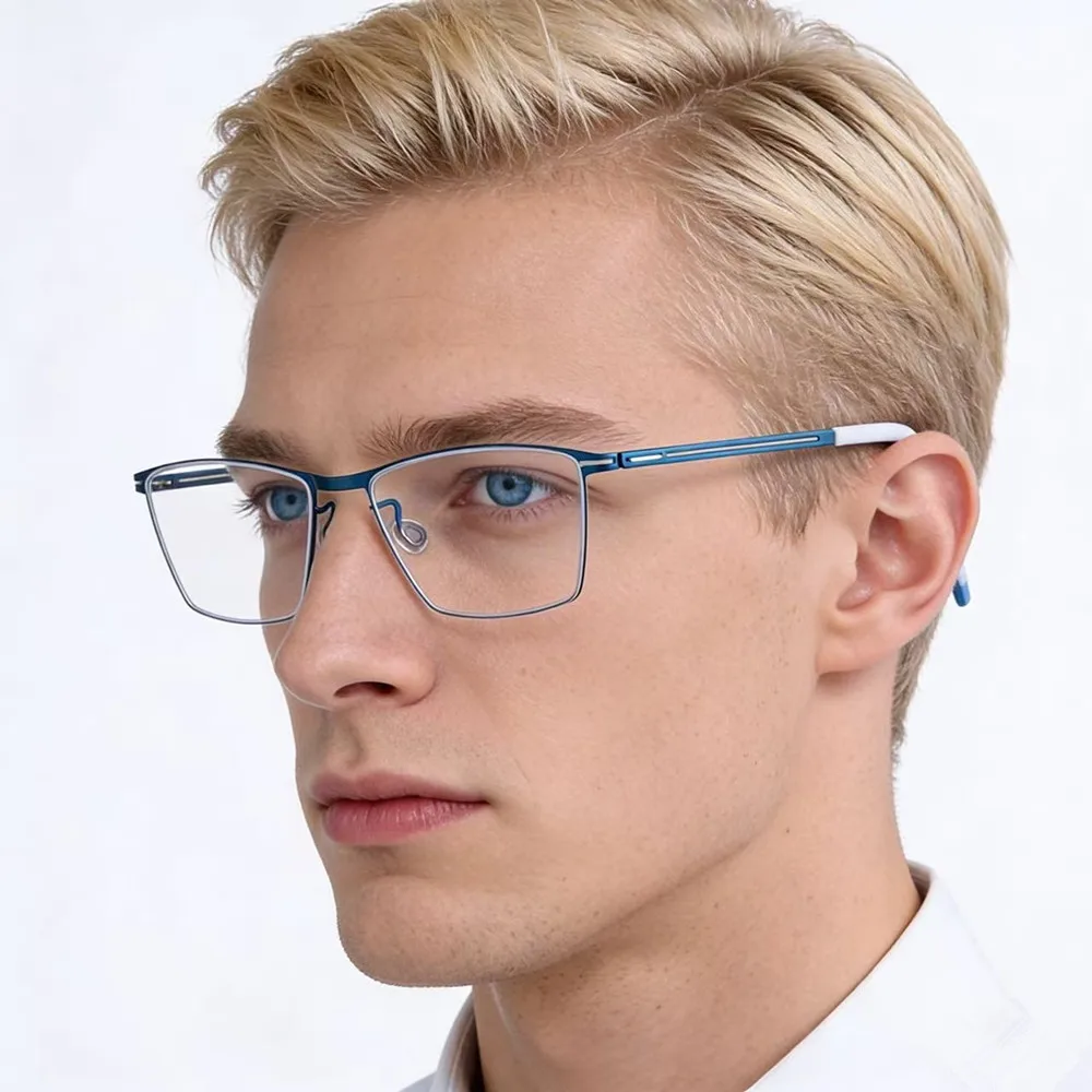 

Очки 2026: Мужская и женская ретро-оправа без винтов, ультралегкие дизайнерские очки для бизнеса и моды