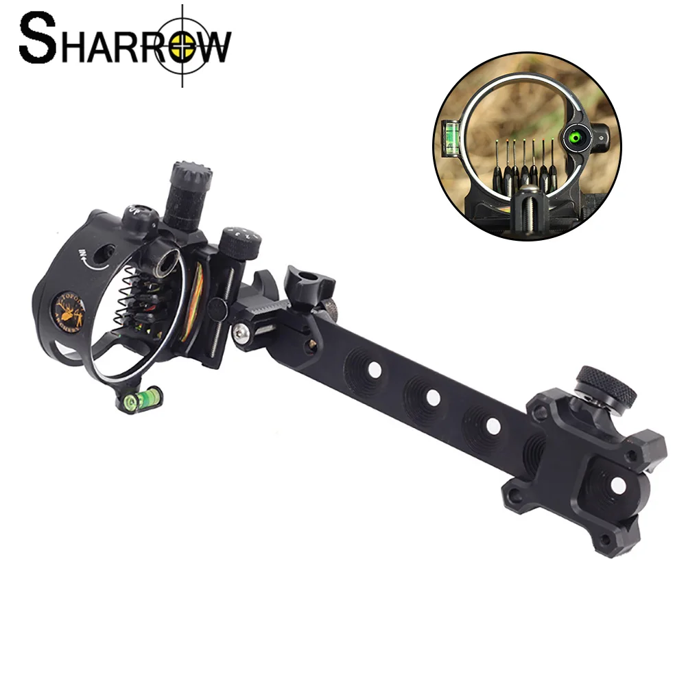 

Bow Sight DB9270 Long Rod Seven-Needle Sight for Compound Bow Sight Hunting Shooting Sight Accessories