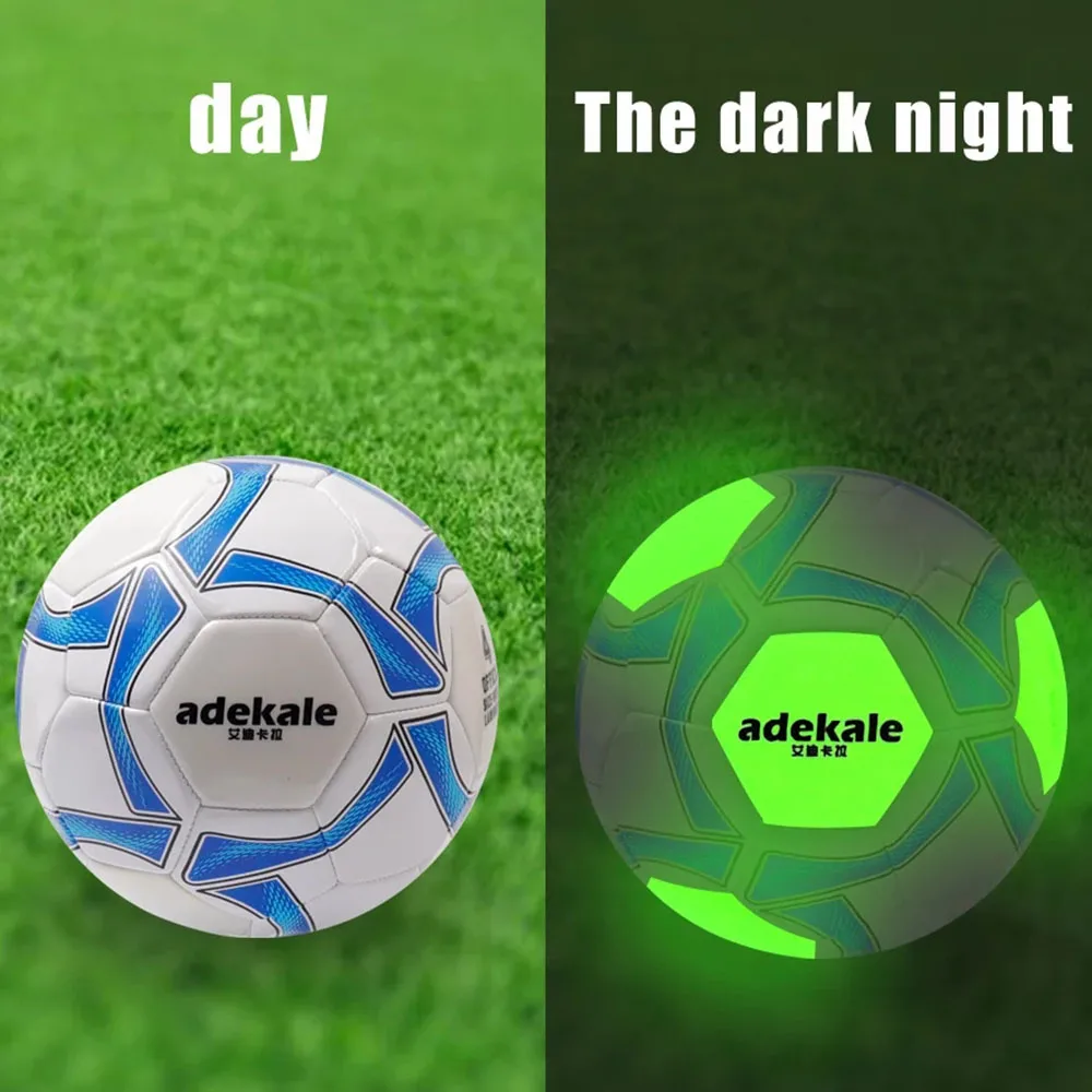 Outdoor Glow reflektieren den Fußball fluor zierend leuchtend fast Größe 4 Fußball für Kinder Fußball training nacht leuchtende Bälle