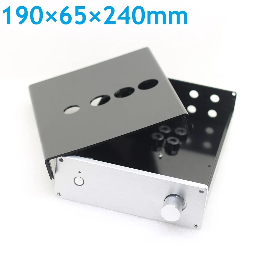 

W190 H65 D240 Tube Amplifier Case For Maratz 7 DIY Preamplifier Enclosure Audio Player Chassis Power Amp Housing 6n4 Anodized