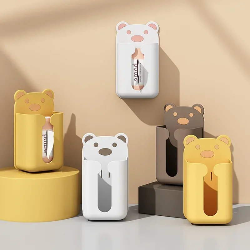 1Pcs Cartoon Kunststoff Tissue Box Organizer Badezimmer Wohnzimmer Tissue Box Halter Wand-montiert Papier Schublade Küche Lagerung Boxen
