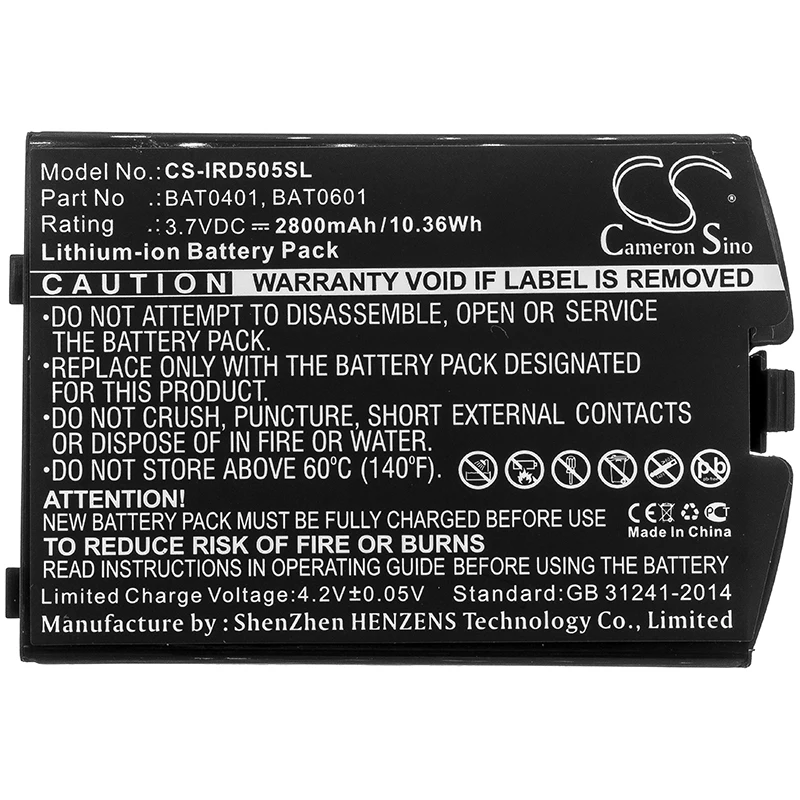 CameronSino  2800mAh 3.7V Satellite Phone Li-ion Battery for Iridium  9505A , BAT0401 , BAT0601 , BAT0602