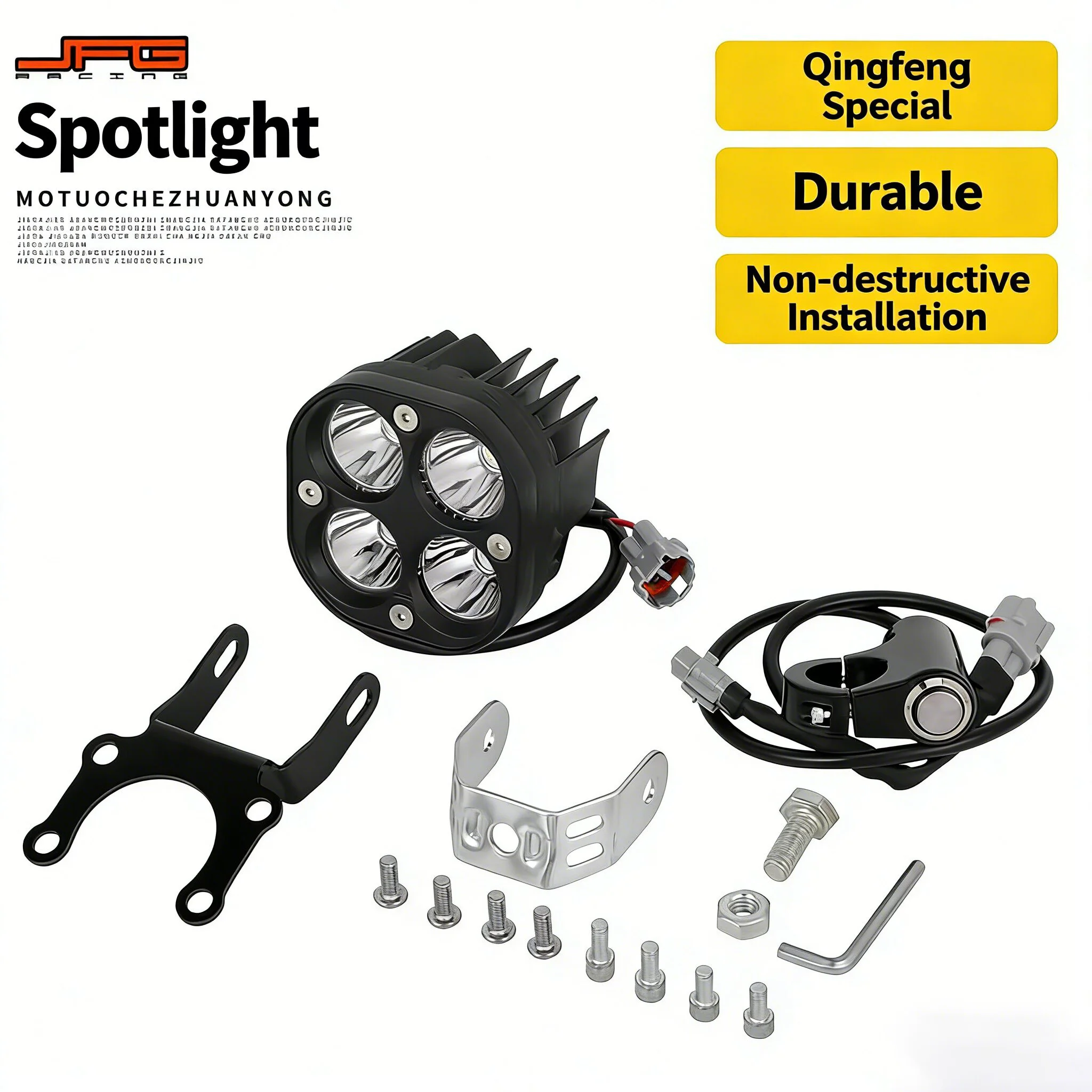 

Compatible with Light Bee S/X Conversion Kits LED Aluminum Alloy 18W Car Headlight New Spotlight Model