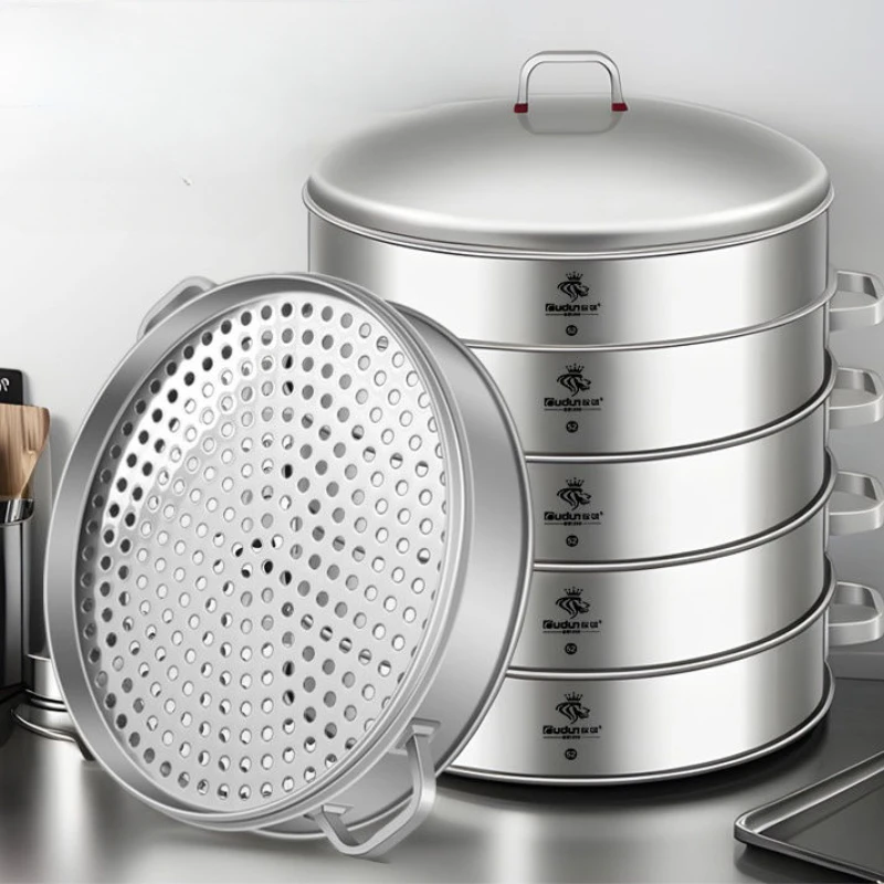 

Stainless steel steamer commercial large thickening and heightening steamer household steamer large capacity