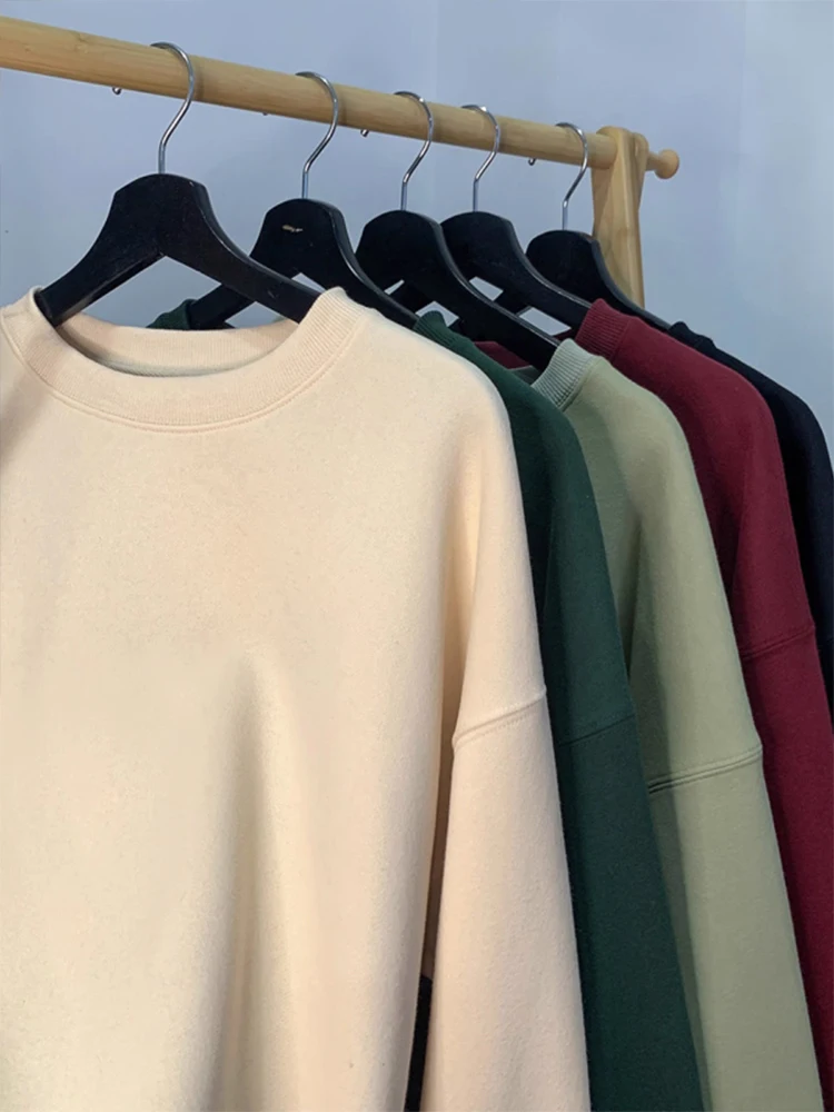 

Heavyweight 520g Color Sweatirt Men's Oversize Loose oulder Fall Trendy round Ne Jaet American Sle Casual Loo...