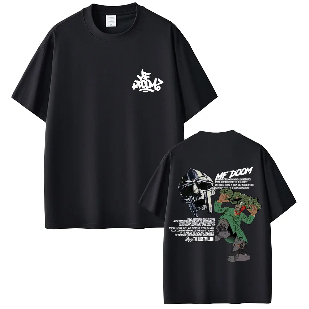 

Rapper Mf Doom Album Madvillainy Graphic T Shirt Men Women Casual Cotton Vintage T-shirts Male Hip Hop Fashion Oversized T Shirt