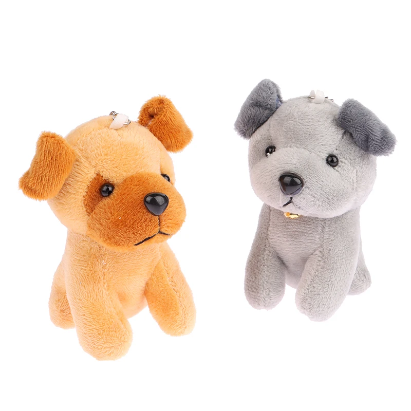 Cute Wolfhound Plush Toy Cartoon Wolf Dog Pendant Soft Stuffed Doll Keychain Backpack Car Bag Key Ring Decor Kid Gift