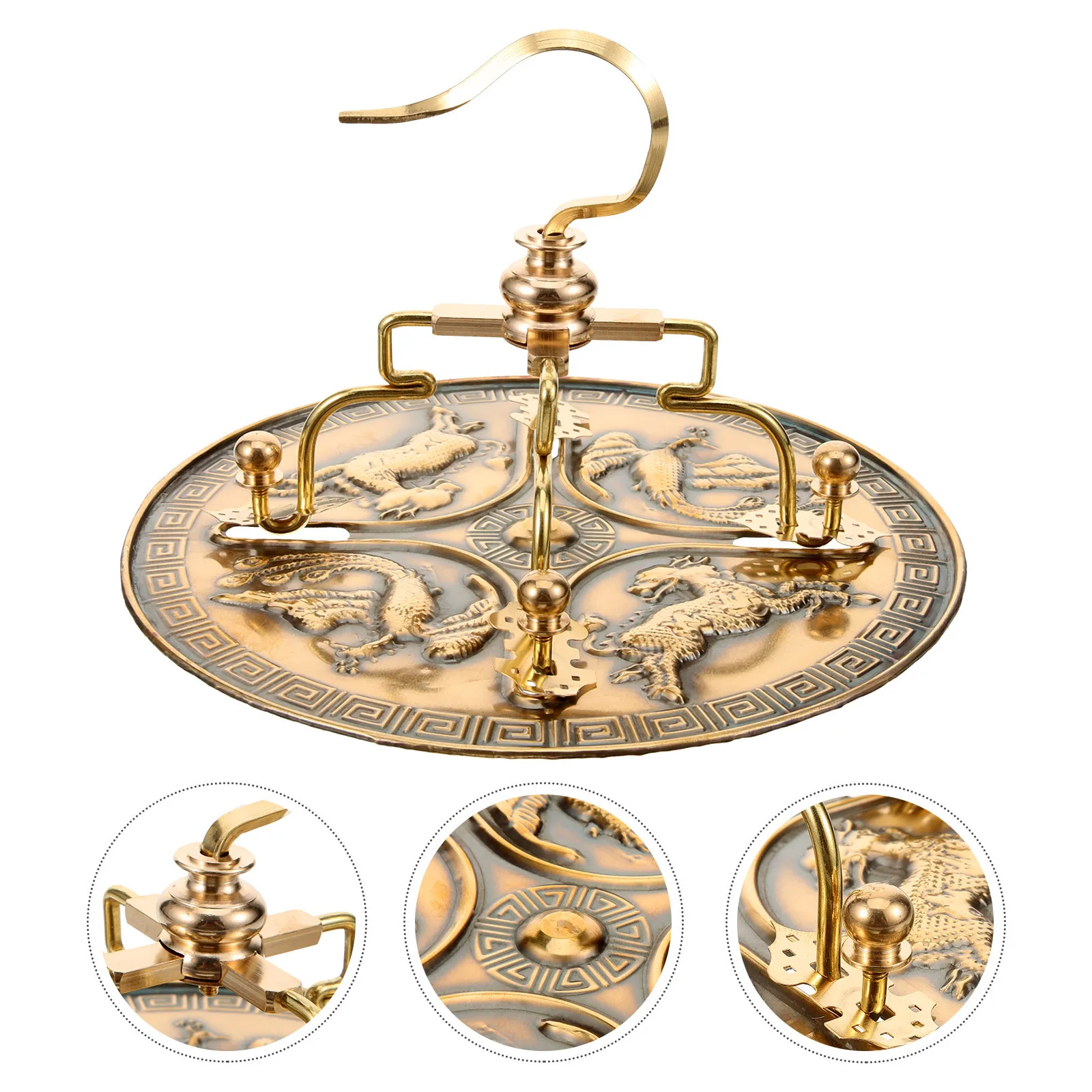 معدن النحاس قفص الطيور هوك صغير معلق هوك للداخلية في الهواء الطلق قفص الطيور شماعات الحائط الشماعات السقف العملي السنانير #1