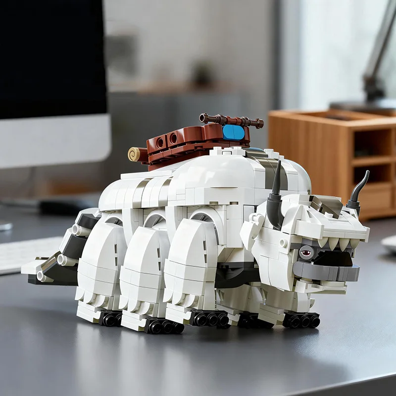 

Idea America Cartoon Animals Images Building Block Last Airbender Sky Bison Model Kits Bricks Construction Toys For Kids Gifts