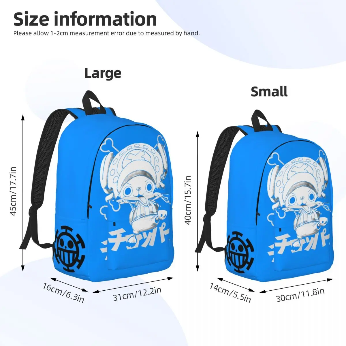 Mochila con múltiples compartimentos para mujer, bolsa informal para jardín de infantes, oficina, trabajo y escuela, Luffy, personaje de Anime japonés, regalos