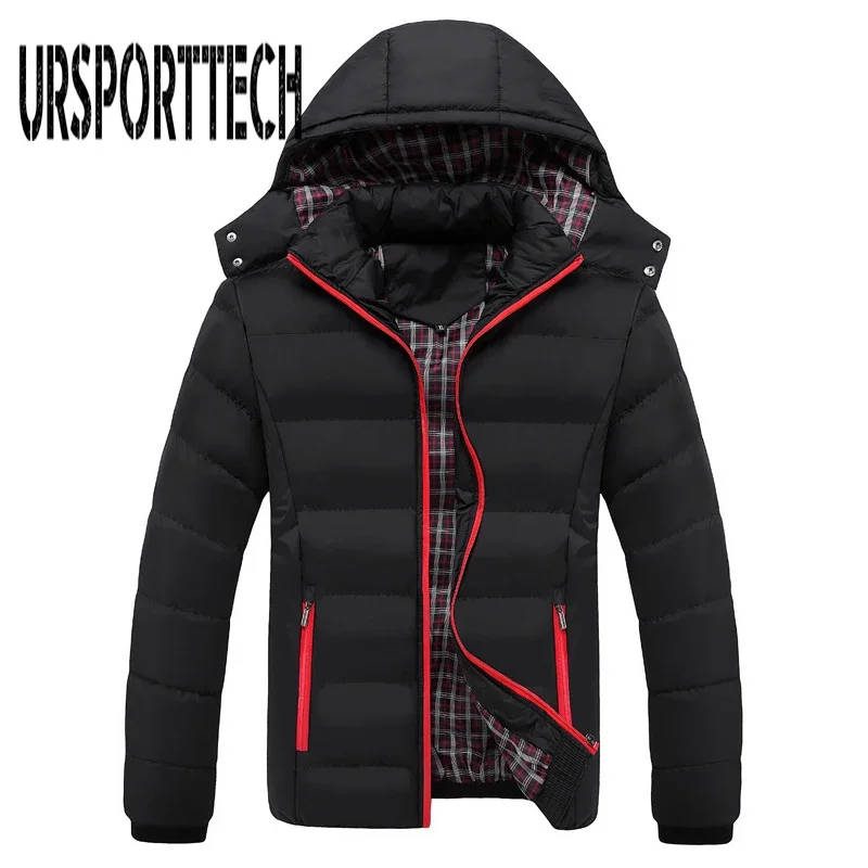 

New Winter Jacket Men Fashion Thermal Hooded Down Parkas Male Casual Down Jacket Men Winter Warm Coat Plus Size M-5xl