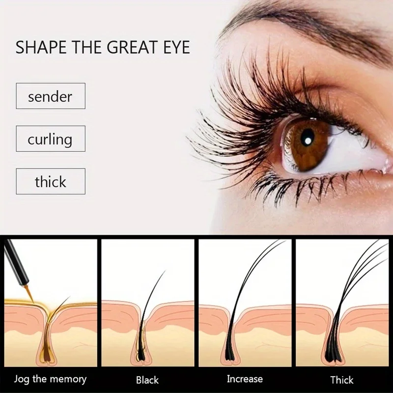 Fast Eyelash Growth Serum Products Eyelashes Eyebrows Enhancer Lash Lift Lengthening Fuller Thicker Lashes Treatment Eye Care