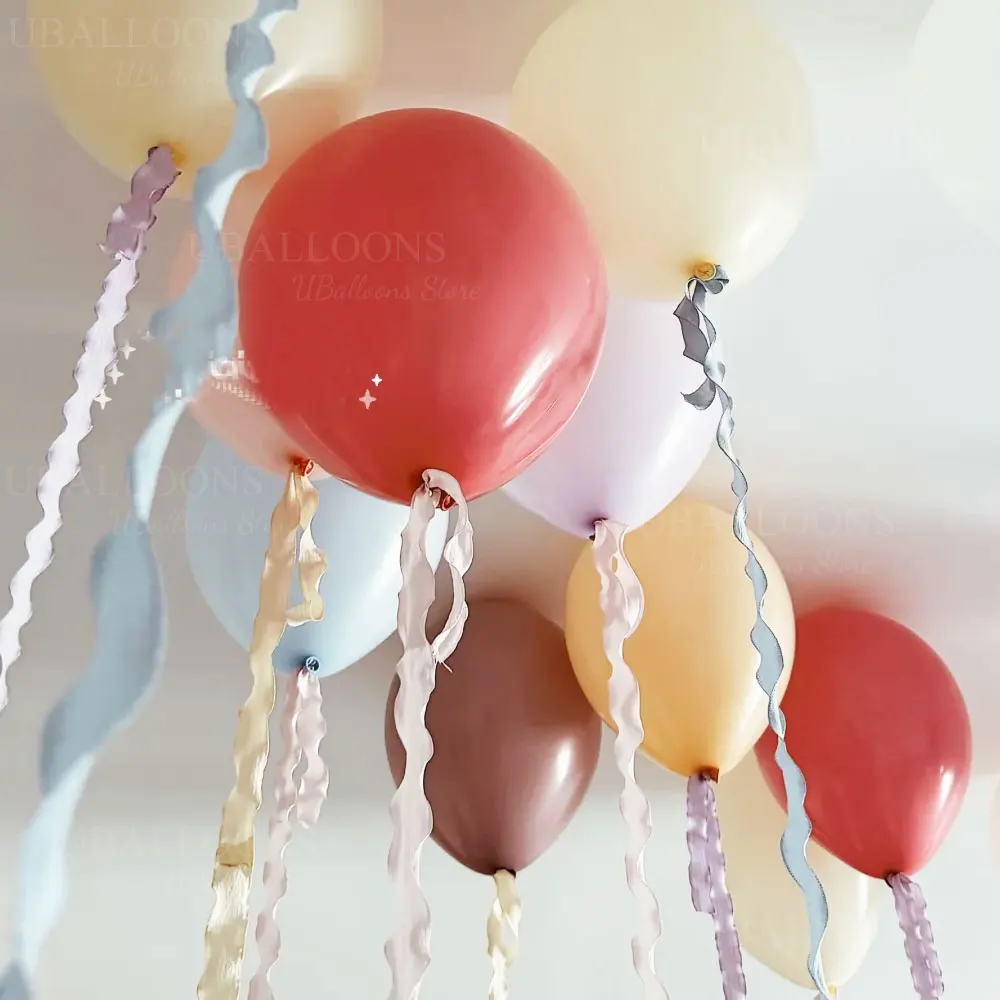 10YD Rüschenband für Ballonzubehör, gewelltes Plissee-Band, Rüschenband für Ballons, Schleife, Geburtstag, Babyparty, Partydekoration – Detail 10