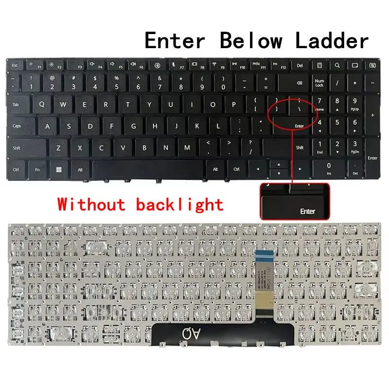 Keyboard for HUAWEI Matebook D16 D14 RLEF-16 RLEFG-16 MCLF-16 MCLF-08 MCLG-16 MCLF-X MCLEF-X MCLG-X Notebook can't fit US Layout