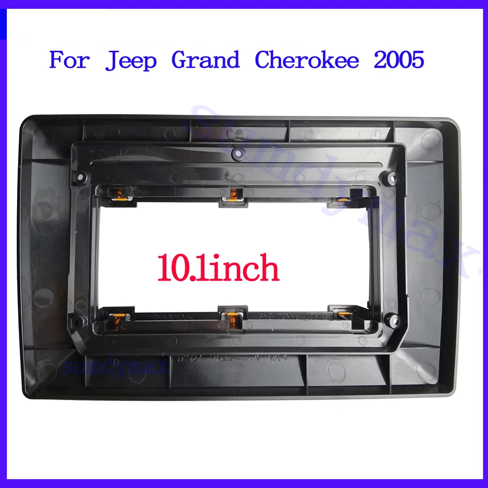 

Автомобильный радиоприемник Android, лицевая рамка для Jeep Grand Cherokee 2005, 10,1-дюймовый автомобильный комплект отделки приборной панели, аудио стерео пластина
