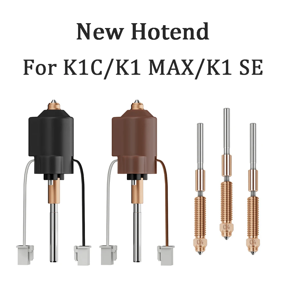 Für Creality K1C K1 MAX NEUER Hotend Keramik-Heizblock-Kit Schnellwechsel-Integrierte Düse Hochdurchsatz-Druck 3D-Drucker-Teile