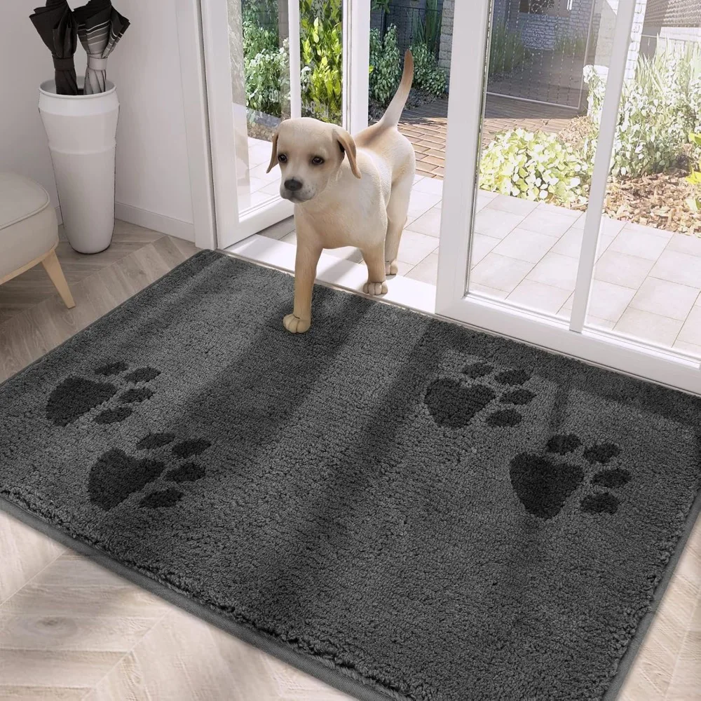 

Dirt Trapper Door Mat 32" x 47", Non-Skid/Slip Microfiber Entrance Rug, Super Absorbent Floor Mat for Muddy Wet Shoes and Paws