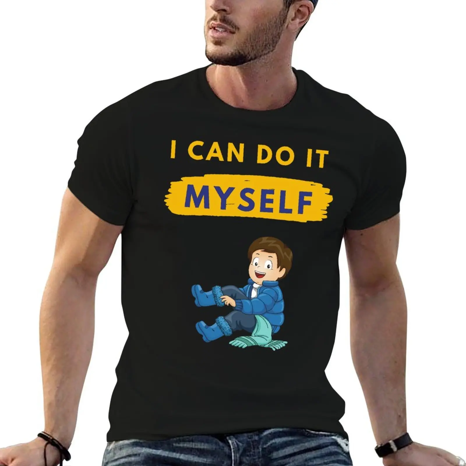 

I can do it myself kid boy girl inspired by the Montessori method of education T-Shirt t shirt custom print T-Shirt