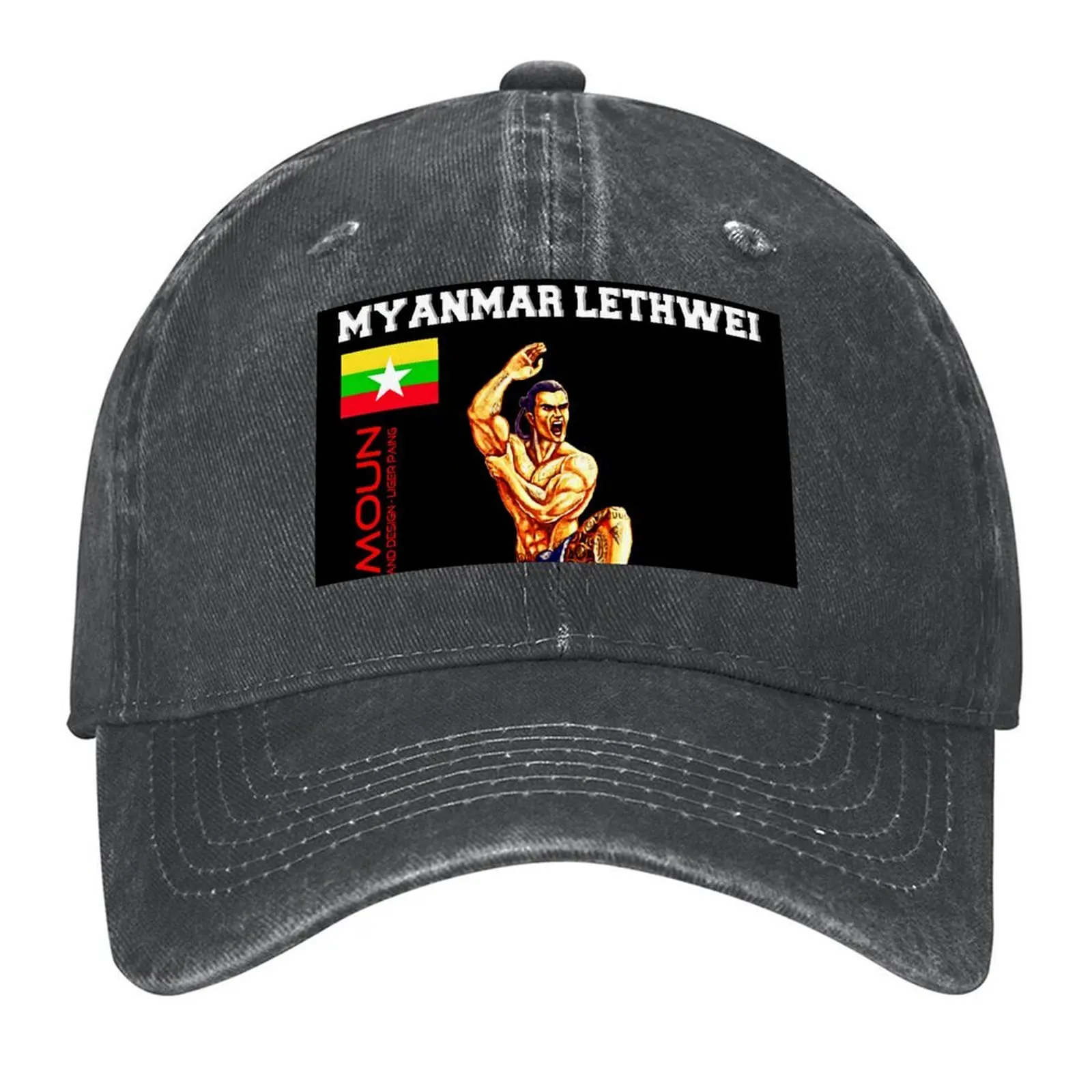 

Lethwei - Burmese Boxing - Martial art Baseball Cap Bobble Hat Funny hats beach hat fishing caps man For Girls Men's