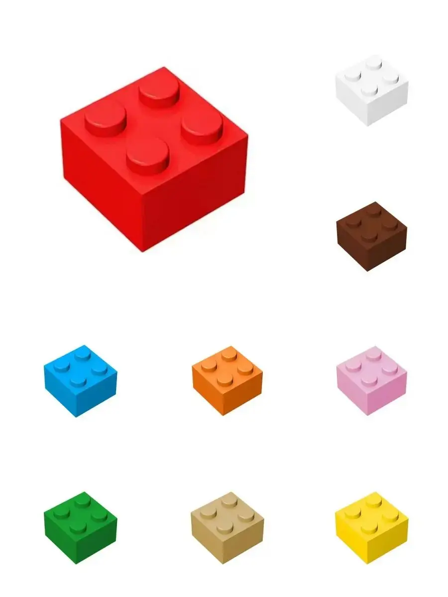 50pcs 3003 briques 2x2 briques Collections en vrac modulaire GBC jouets pour technique MOC bricolage blocs de construction cadeaux compatibles cul