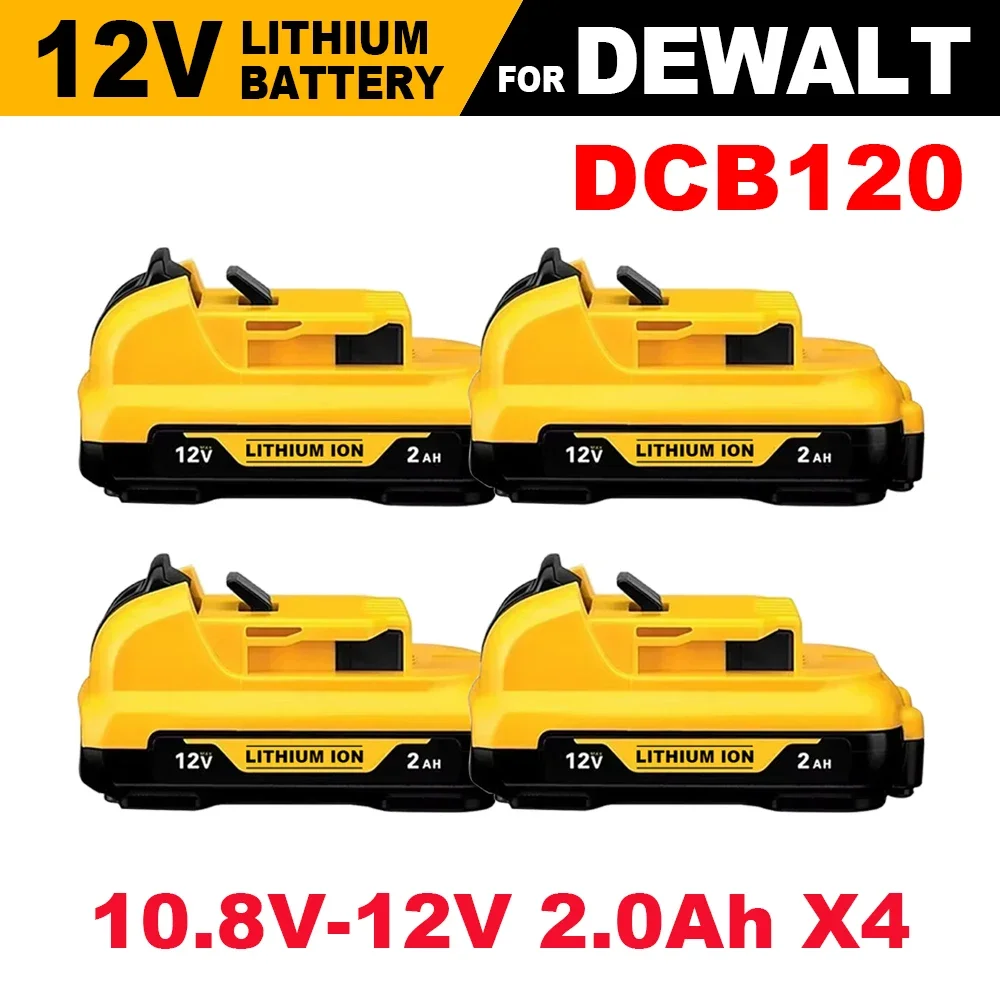 

Original for Dewalt 12V Lithium ion Battery, 12V 3AH, DCB120 DCB123 DCB125 DCB124 DCB122 DCD710 Electric Tool Screwdriver