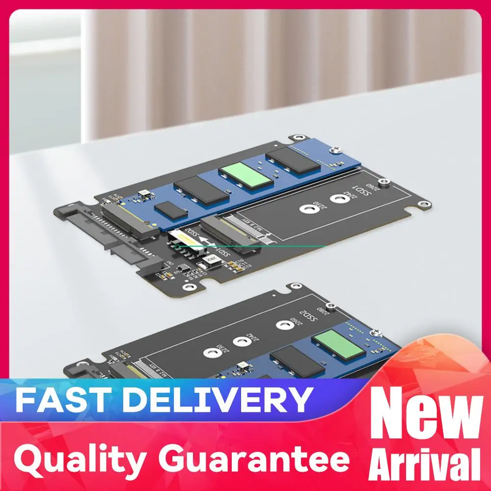

Dual M.2 B Key NGFF SSD To 2.5 SATA III Adapter M.2 SATA Adapter 6Gbps Dual NGFF B Key M.2 SSD Card Driver-free with Enclosure